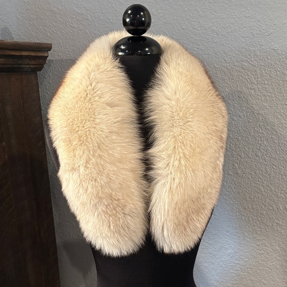 Saga Furs Accessories - Saga Furs Cream Fur Wrap
